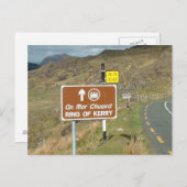 Ring van Kerry-teken, Ierland Briefkaart (Voorkant / Achterkant)