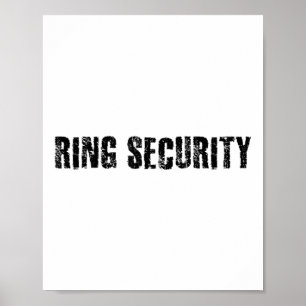 Ring Veiligheid Grappige Bruid Bruidegom Party Gif Poster