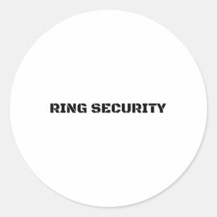 Ring Veiligheid Grappige Bruid Bruidegom Party Gif Ronde Sticker