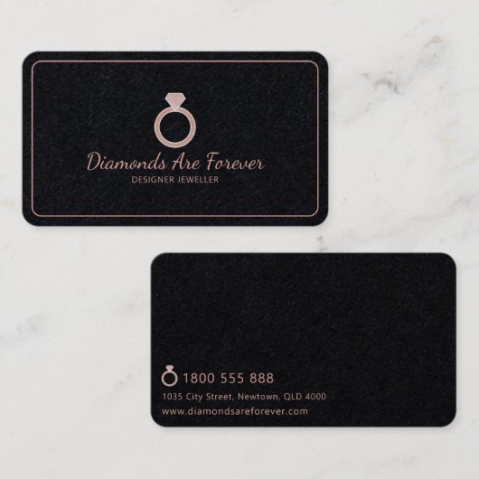 Ring Visitekaartje (Voorkant / Achterkant)