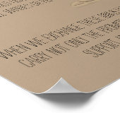 Ring Warming Sign. Poster (Hoek)