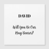 Ringbearer Aangepaste naam Eenvoudig minimaal huwe (Voorkant)