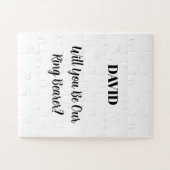 Ringbearer Aangepaste naam Eenvoudig minimaal huwe Legpuzzel (Horizontaal)