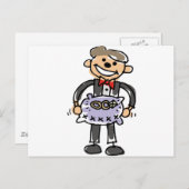 Ringbearer Wedding Rings Pillow Briefkaart (Voorkant / Achterkant)