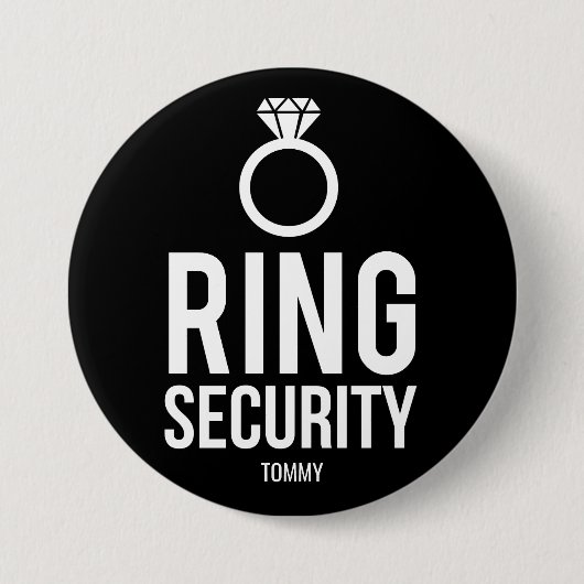 Ringbeveiliging Ronde Button 7,6 Cm (Voorkant)