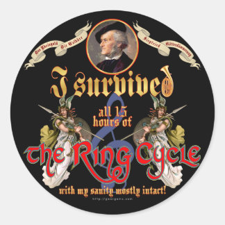 Ringcyclus Overleving Ronde Sticker