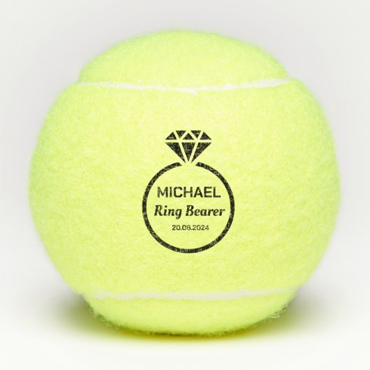 Ringdrager dank u gunst tennisballen (Voorkant)