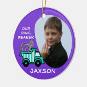 Ringdrager Dump Truck Foto Keramisch Ornament (Links)