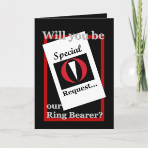 RINGDRAGER Huwelijksuitnodiging - Speciaal verzoek