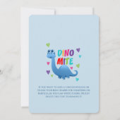 Ringdrager Page Boy Bedankt Dinosaurus (Achterkant)