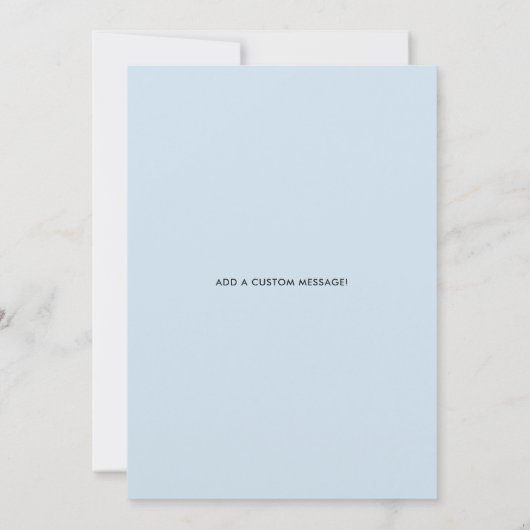 Ringdrager | Script Stijl Aangepaste Trouwdag Kaart (Achterkant)