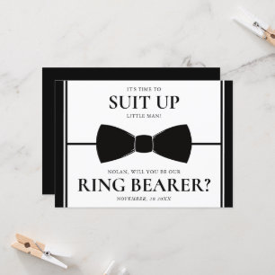 Ringdrager Voorstellen Kaart - Suit Up, Little Man