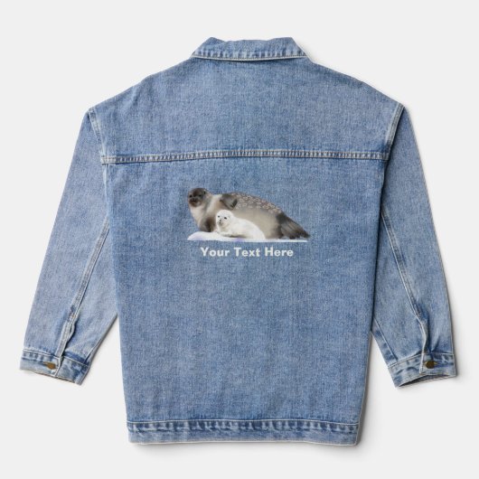 Ringed zegel denim jacket (Achterkant)