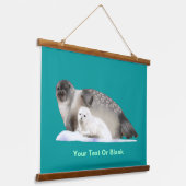 Ringed zegel hangend wandkleed (Gebogen)