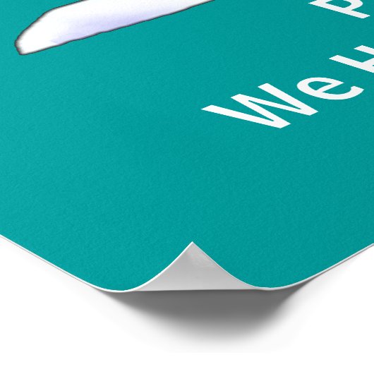 Ringed zegel - op dunne ijs poster (Hoek)