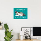Ringed zegel - op dunne ijs poster (Thuiskantoor)