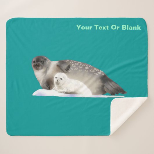 Ringed zegel sherpa deken (Voorkant (horizontaal))