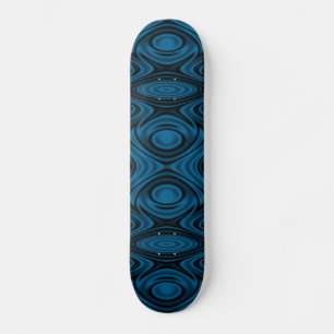 Ringen en rimpels blauw skateboard