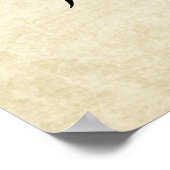 Ringen Initieel Ballon Duimafdruk Trouw Gastboek Poster (Hoek)