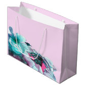 ringen met witte rozenbladen groot cadeauzakje (Voorkant Gekanteld)