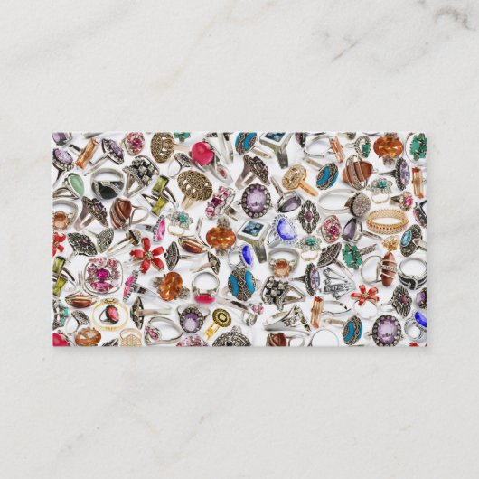 ringen sieraden visitekaartjes (Voorkant)