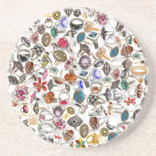 ringen sieraden zandsteen onderzetter