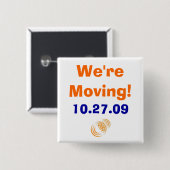 ringen, we bewegen!, 10.27.09 vierkante button 5,1 cm (Voorkant /achterkant)