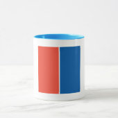 Ringer Tasse blau Frankreich Fahne Mok (Midden)
