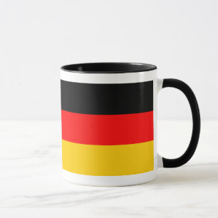 Ringer Tasse noire Drapeau allemand