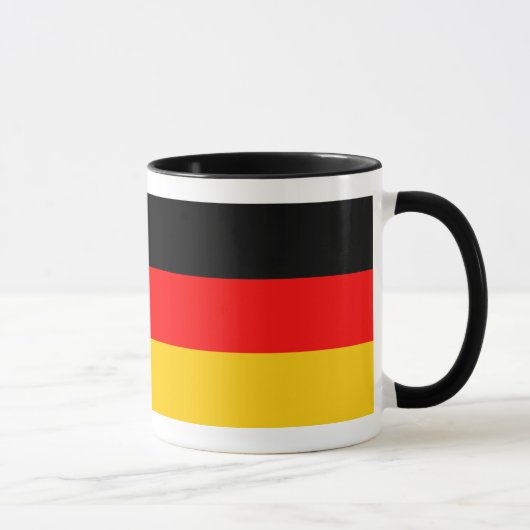 Ringer Tasse noire Drapeau allemand (Droite)