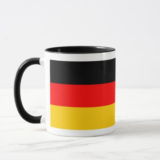 Ringer Tasse noire Drapeau allemand (Gauche)