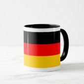 Ringer Tasse noire Drapeau allemand (Devant droit)
