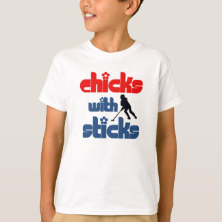 Ringette "Chicken with Sticks" Kinder/Youth T-Shir T-shirt
