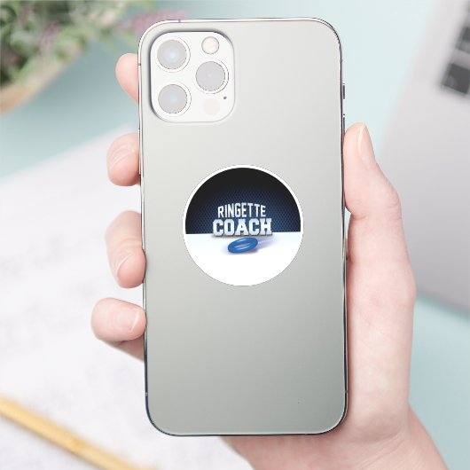 "Ringette Coach" Sticker (Telefoon)