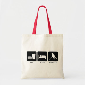 Ringette "Eat Sleep Ringette" Canvas tas