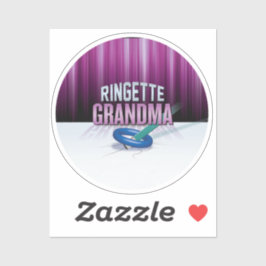 'Ringette Grandma' Sticker