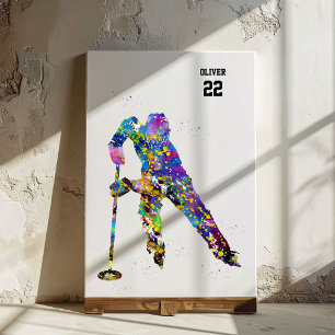 Ringette Speler Canvas Afdruk