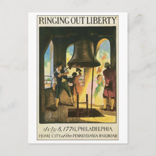 Ringing Out Liberty, 8 juli 1776 Philadelphia Briefkaart