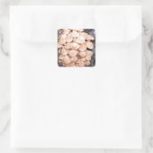 ringless honey paddenstoelen vierkante sticker (Tas)