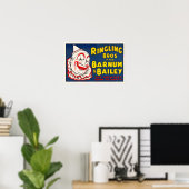 Ringling Bros Circus Clown Poster (Thuiskantoor)