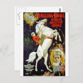 Ringling Bros. De grootste Shows ter wereld Briefkaart (Voorkant / Achterkant)