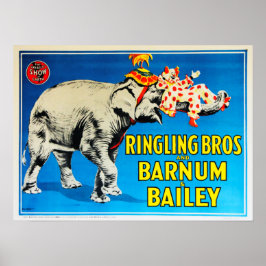 Ringling Bros Greatest Show on Earth Circus Advert Poster