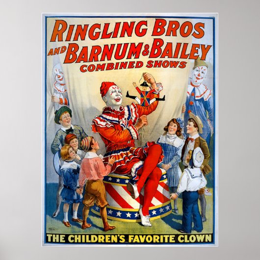 Ringling Brothers & Barnum & Bailey Clown Poster (Voorkant)