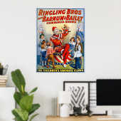 Ringling Brothers & Barnum & Bailey Clown Poster (Thuiskantoor)