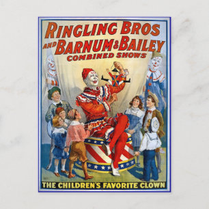 Ringling Brothers & Barnum & Bailey  Clowns Briefkaart