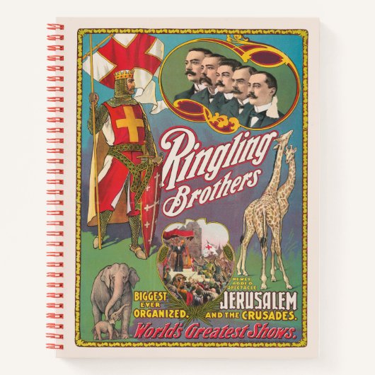  Ringling Brothers Circus Poster Notitieboek (Voorkant)