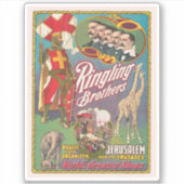  Ringling Brothers Circus Poster Sticker (Voorkant)