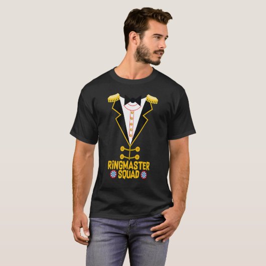 Ringmaster Squad Circus Thema Verjaardagsfeestje C T-shirt (Voorkant volledig)