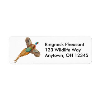 Ringneck Fazant Label