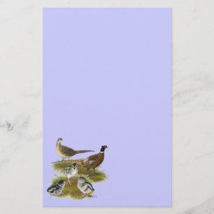 Ringnek Pheasant Family Briefpapier